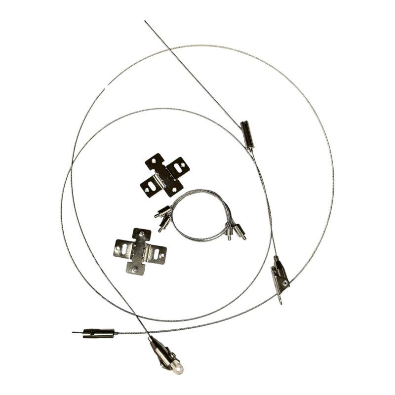 Adjustable Wire Rope Clamp Set Stainless Steel 1m 1.5mm