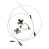 Adjustable Wire Rope Clamp Set Stainless Steel 1m 1.5mm