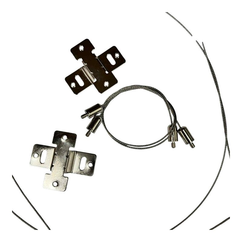 Adjustable Wire Rope Clamp Set Stainless Steel 1m 1.5mm