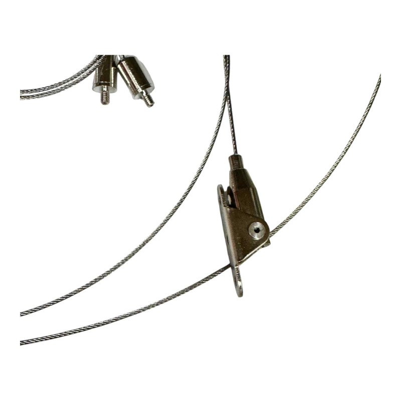 Adjustable Wire Rope Clamp Set Stainless Steel 1m 1.5mm