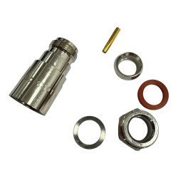 301011D Genex RF Connector Straight Plug N Type (m) RG8 RG9 Cable