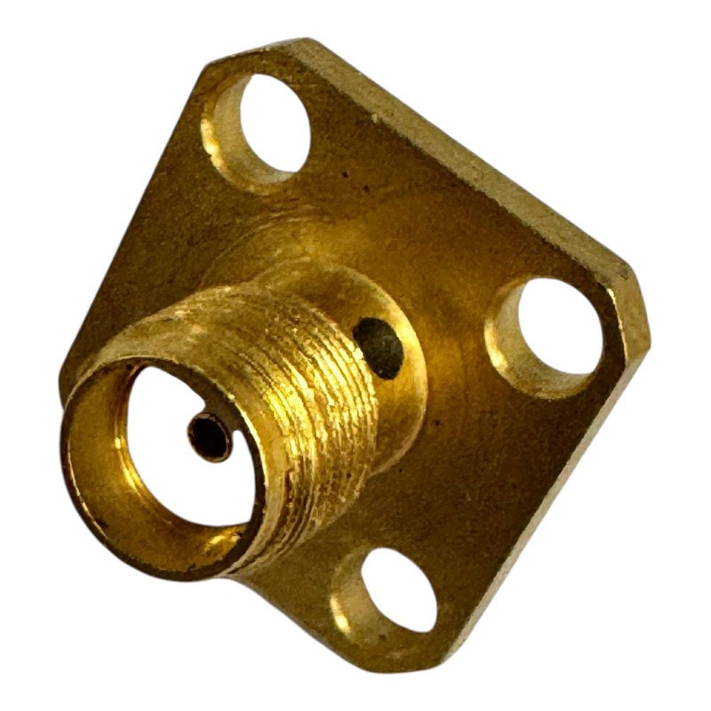 RF Connector 4 Hole Flange Panel Mount Jack SMA (f)