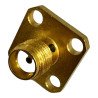 RF Connector 4 Hole Flange Panel Mount Jack SMA (f)