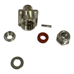 UG291C/U Delta Electronics RF Connector 4 Hole Flangle BNC(f) For RG58 Cable