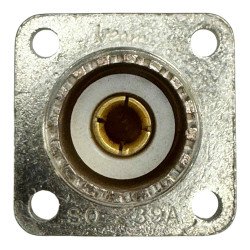 SO239A Veam RF Connector 4 Hole Flange Panel Mount Jack UHF (f) SO-239