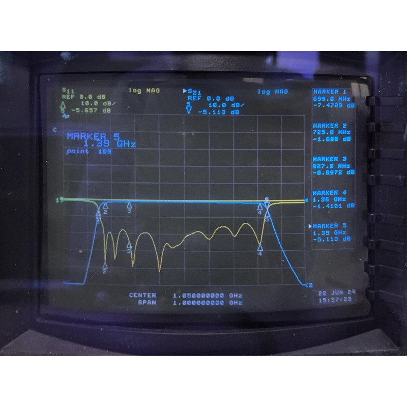 81B31-1650/X700-0/0P K&L Microwave RF Filter Bandpass BPF 1270-2000Mhz SMA