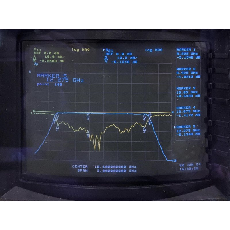9FV-10600/X2800-0/0 K&L Microwave RF Filter Bandpass BPF CF 10610Mhz 8900-12000Mhz