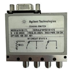 N1811TL Agilent Coaxial Switch 4 Port SMA 5Vdc DC-20Ghz