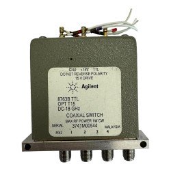 8763B Agilent Coaxial Switch 4 Port SMA 15Vdc DC-18Ghz OPT.15