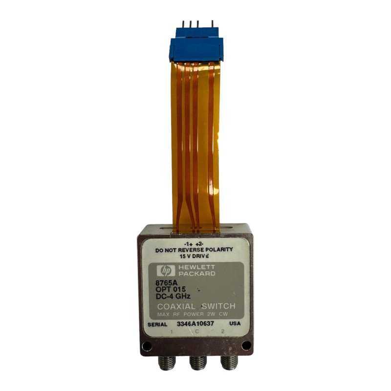 8765A HP Coaxial Switch SPDT SMA 15Vdc DC-4Ghz OPT.15