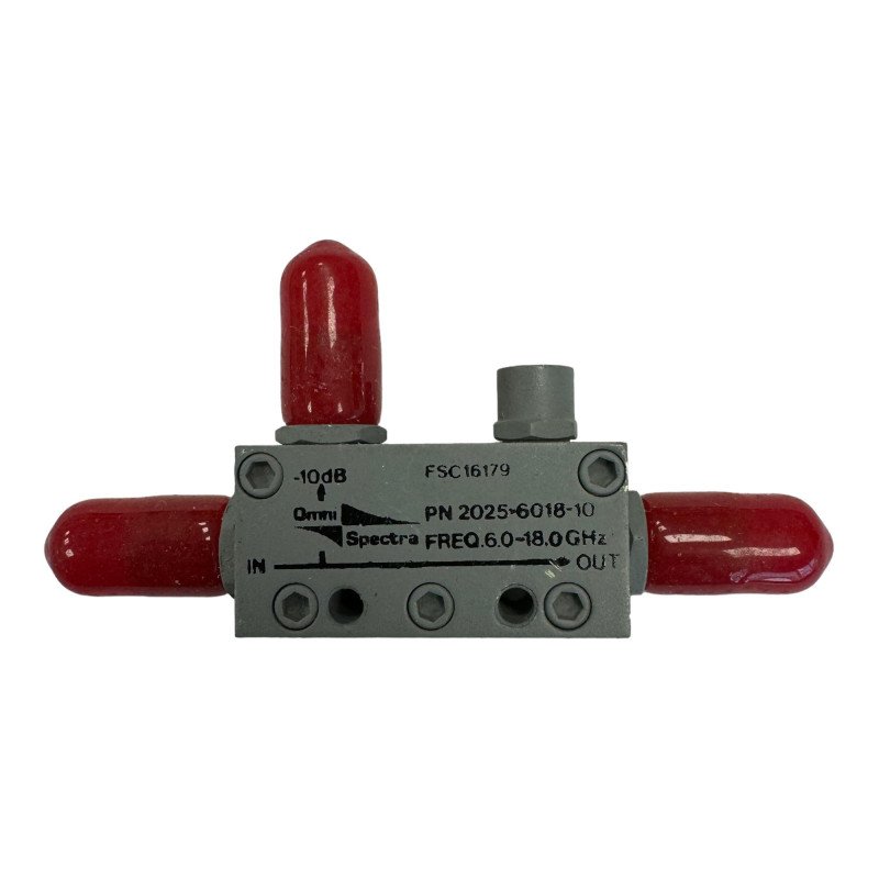 2025-6018-10 Omni-Spectra Directional Coupler 6000-18000Mhz 10db SMA