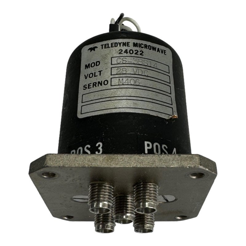 CS-38S14 Teledyne Coaxial Switch SP4T SMA DC-18Ghz 28Vdc