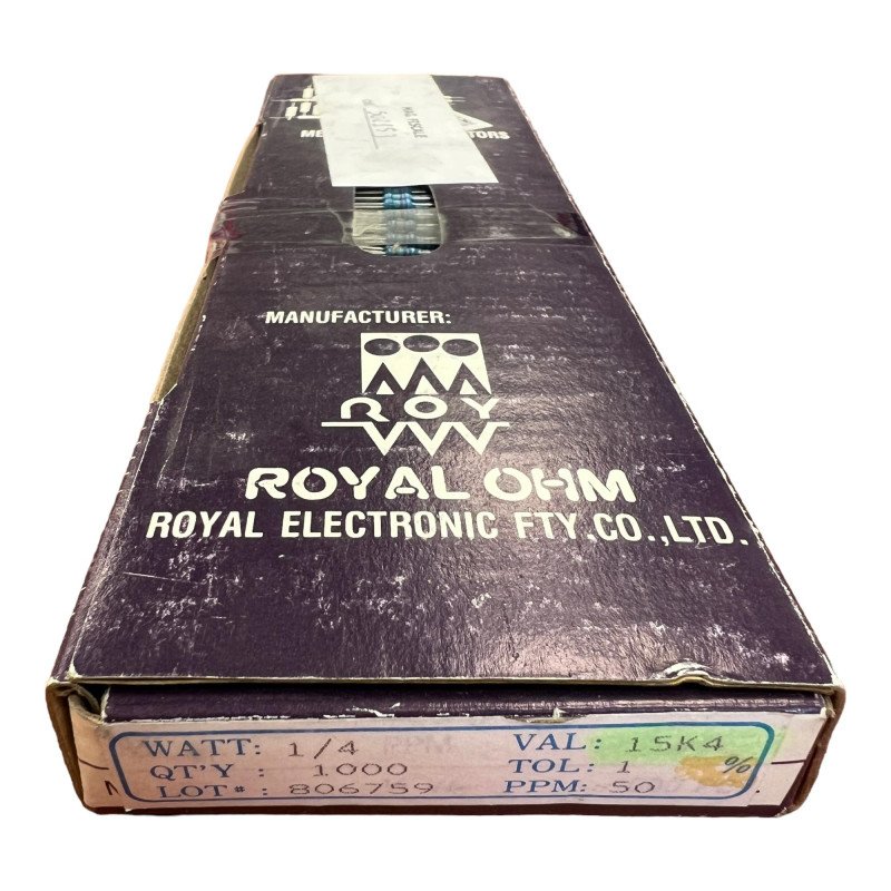 MF25 Precision Metal Film Resistor 15.4 kOhm 15K4 1/4W 1% QTY:1000