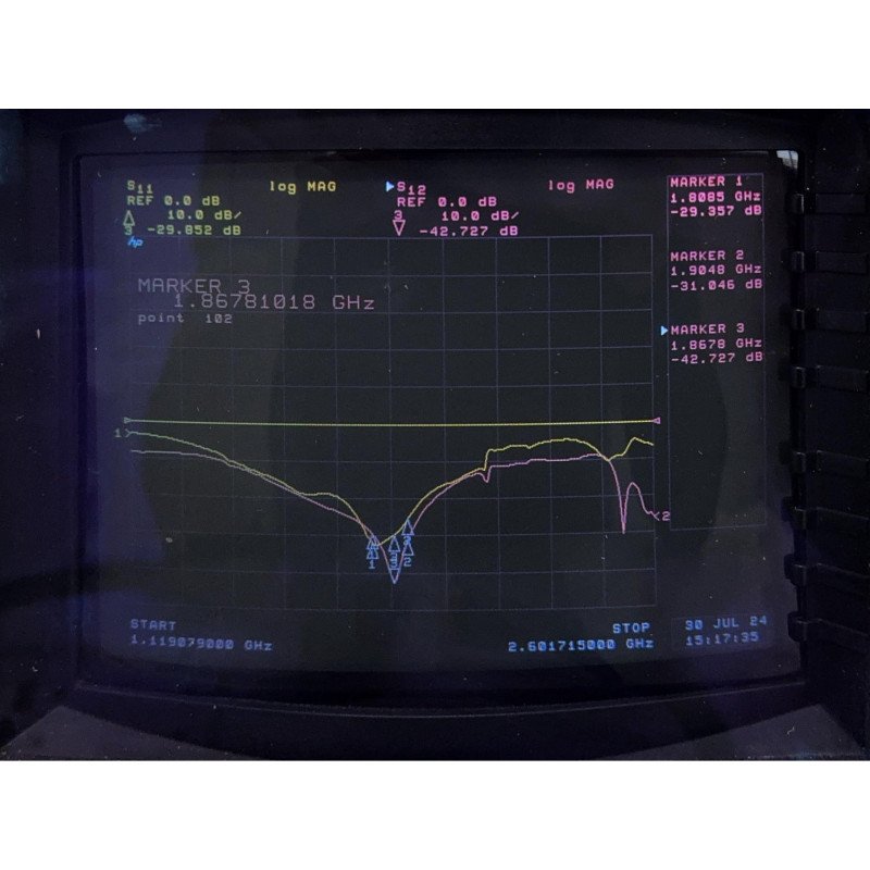 Celwave Coaxial Isolator 1805-1880Mhz Loss: 0.3db Vswr -29db Isol -29db SMA