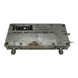 CPL16040-A12 Pascall IF RF Amplifier 140-180Mhz CF 160Mhz G: 17db -15Vdc