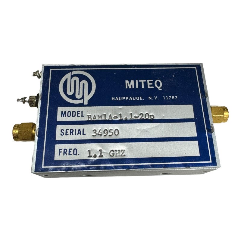 BAM1A-1.1-20p Miteq RF Amplifier 1000-1200Mhz 1.1Ghz Gain: 10db