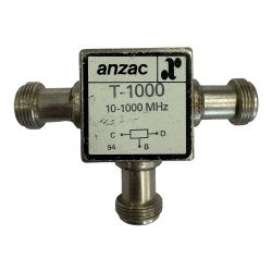 T-1000 Anzac Coaxial Power Divider Combiner 2-Way N Type (f) 10-1000Mhz