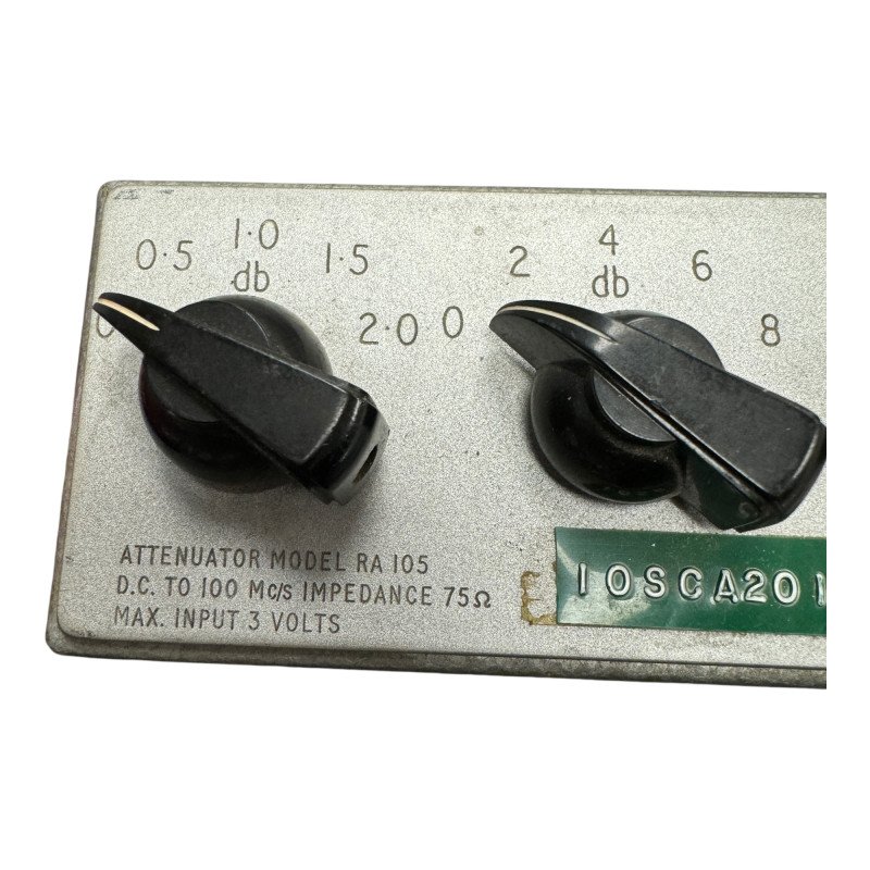 RA105 Variable Attenuator DC-100Mhz 75Ohms BNC