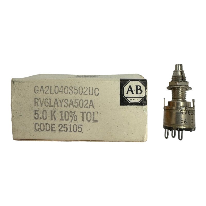 RV6LAYSA502A Allen Bradley RV6 Potentiometer 0.5W 5Kohm 10% 5905-00-577-0435