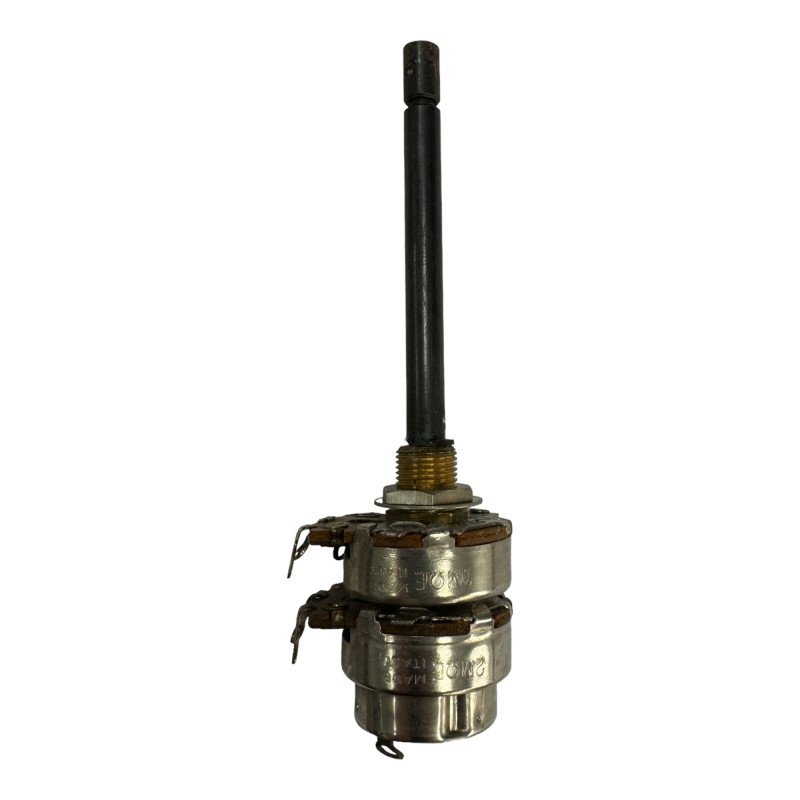 Mial Potentiometer 2 Gang / Dual Long Shaft 1 Mohm / 2 Mohm