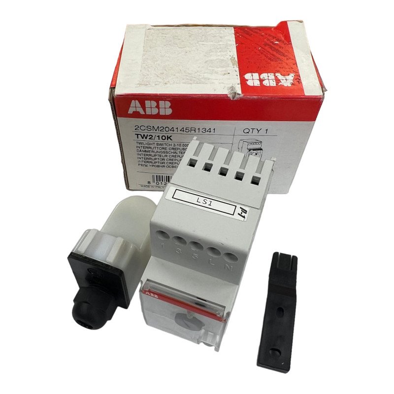 ABB TW2/10K Twilight Switch Adjustable 2-10.000LUX IP20 And External IP65 Sensor