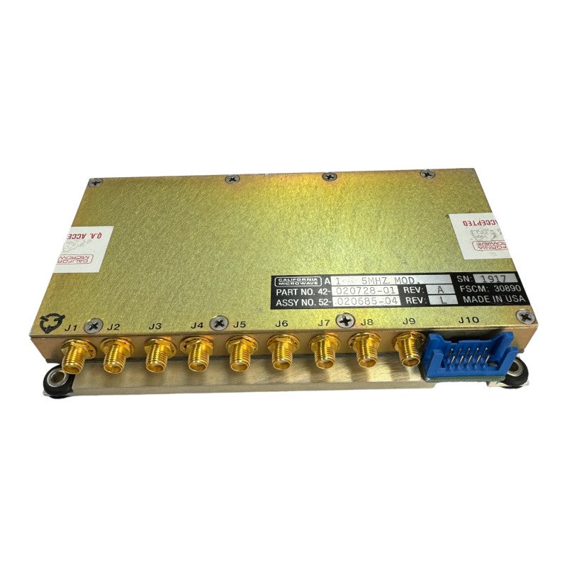 42-020728-01 California Microwave A1 5Mhz Modulator SMA 5998-01-105-9329