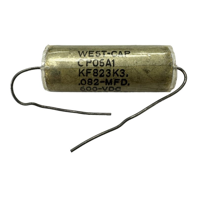 KF823K3 West Cap Paper Dielectric Capacitor 0.082 uf 600Vdc 35x15mm