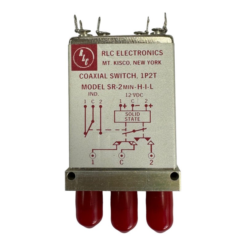 SR-2MIN-H-I-L RLC Coaxial Switch SPDT DC-18Ghz 12Vdc SMA NOS