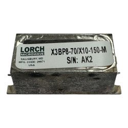 X3BP8-70/X10-150-M Lorch Microwave RF Filter BPF 70Mhz BW 10Mhz