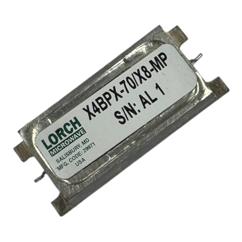 X4BPX-70/X8-MP Lorch Microwave RF Filter BPF 70Mhz BW 8Mhz