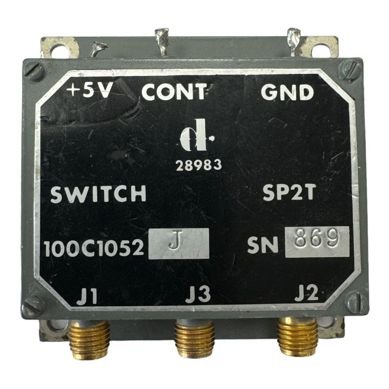 100C1052J Daico Coaxial Switch SP2T 5Vdc SMA 5985-01-141-5650