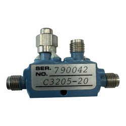 C3205-20 MAC Directional Coupler SMA 4000-8000Mhz 20db SMA 5985-01-253-6323