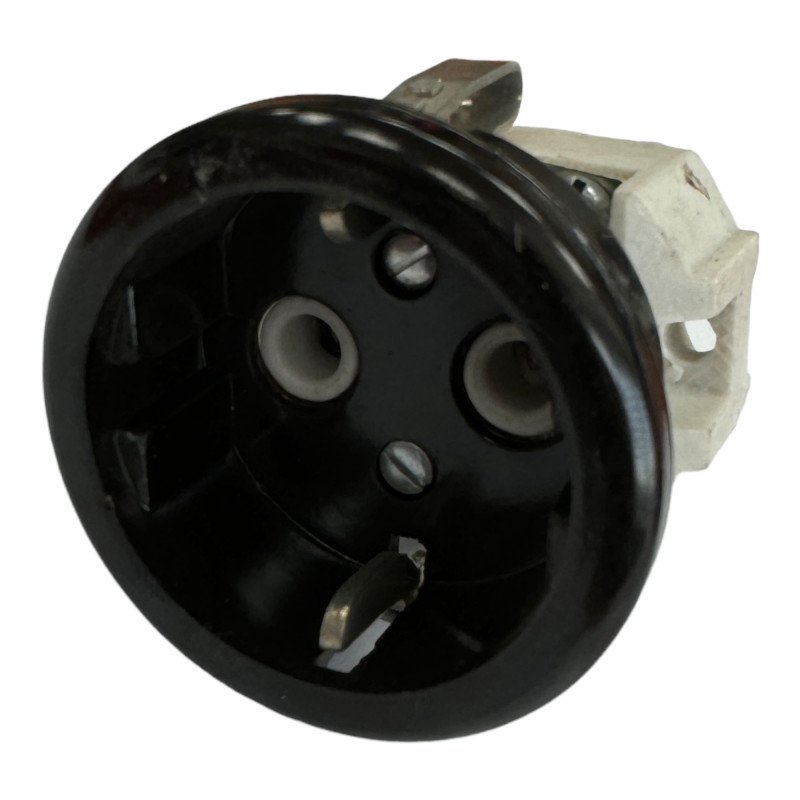 SEL Porcelain Ceramic Surface Mounted Socket EU Power Outlet Mil Spec