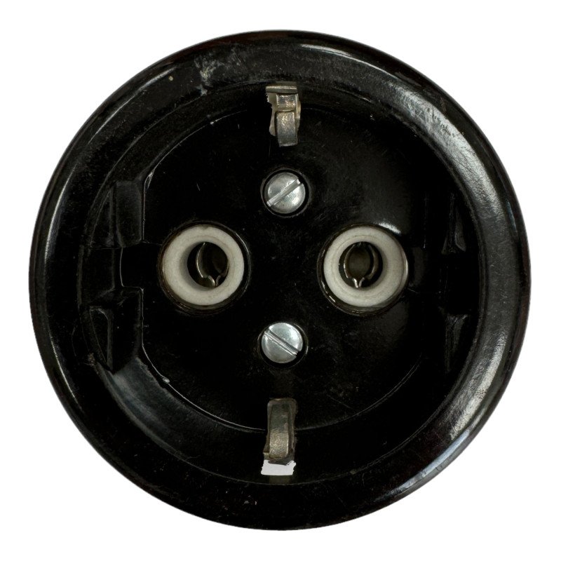 SEL Porcelain Ceramic Surface Mounted Socket EU Power Outlet Mil Spec