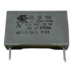 R46KN333000M1M Arcotronics Film Capacitor MKP X2 SH Radial 0.33uf 330nf 275Vac 20% 26.5x6x15mm