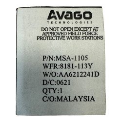 MSA-1105 MSA1105 Avago Cascadable Silicon Bipolar MMIC Amplifier