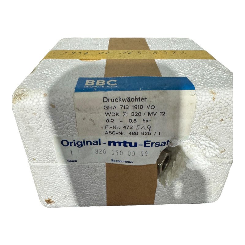 8201500999 MTU WDK 71320/MV12 BBC Pressure Control Switch 5930-12-163-8372