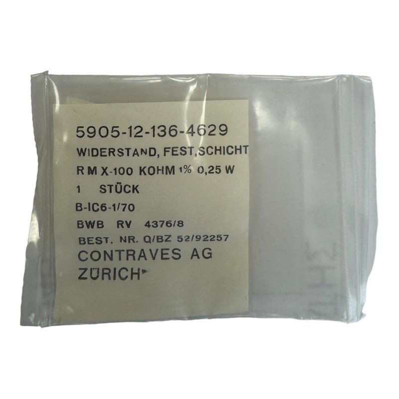 RMX100 Contraves Resistor 100 Kohm 100K 0.25W 1% 5905-12-136-4629