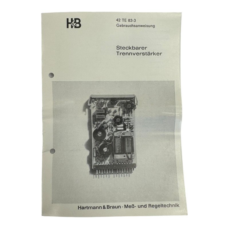 4537.200 Hartmann & Braun Isolating Amplifier 5999-12-158-6443