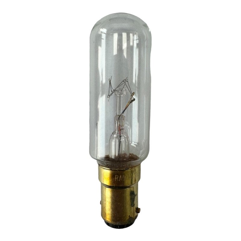 Radium Indicator Lamp Miniature 235V 25W Rohre IV Klar B15D NLS 6240-12-133-4969