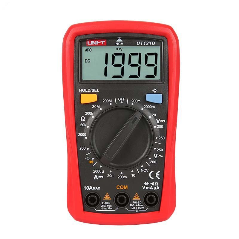 UT131D UNI-T Digital Multimeter, Palm Size, 2000 Counts, CAT II 250V