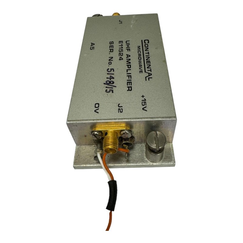 E11524 Continental UHF Amplifier SMA 45-500Mhz G:44db Vswr:20db 15V